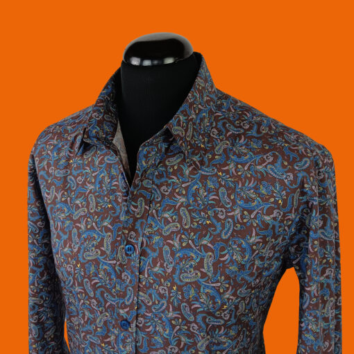 Paisleys blue-brown – Bild 2