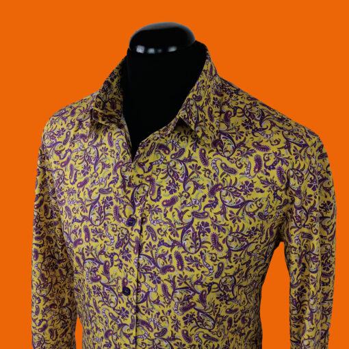 Paisleys purple-yellow – Bild 2