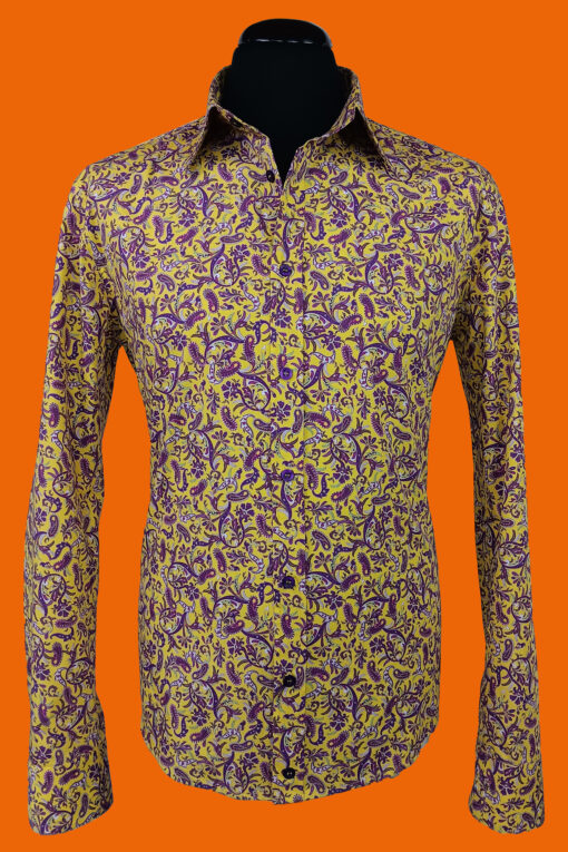 Paisleys purple-yellow